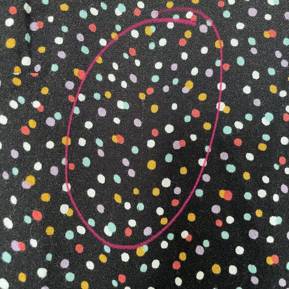 Reformation Long Sleeve Samantha Black Multicolor Mini Dot Dress Size 6 - Picture 10 of 10